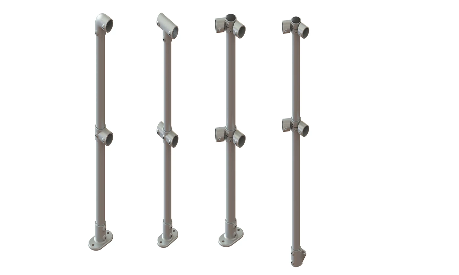 Kee Klamp Pre-assembled Upright | Kee Klamp Pre-constructed Handrail Post | Preassembled post for handrail