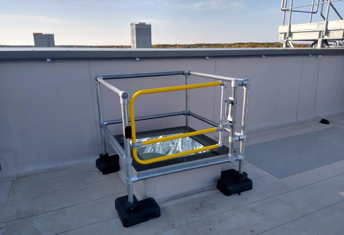 Sky Path Railing Kee Dome Skylight Railing - Fall Protection Railing for Skylights - Kee ...