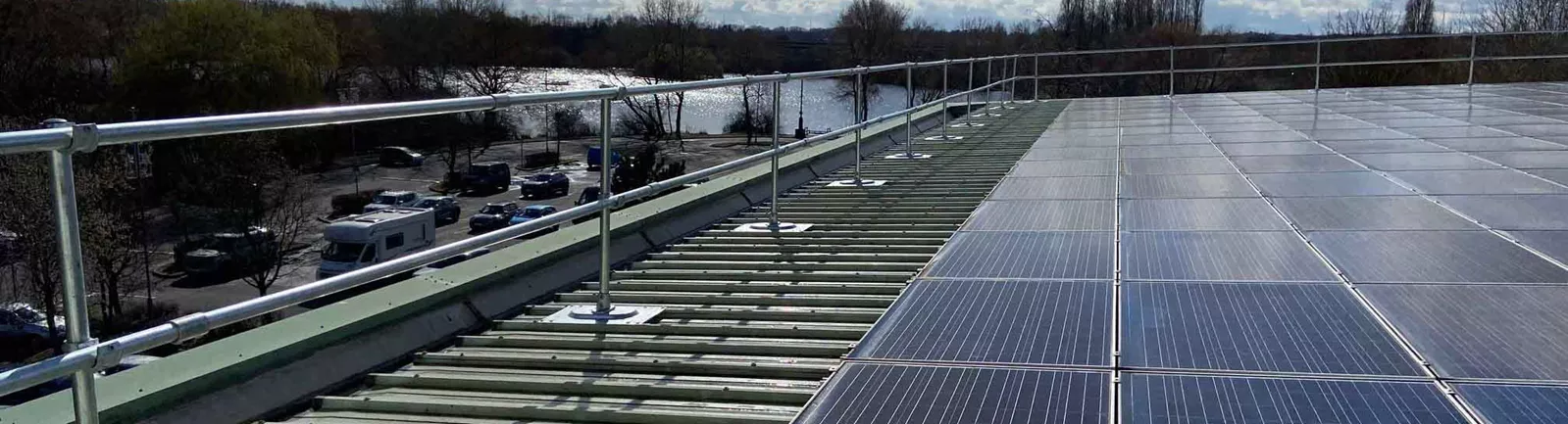 Roof Guardrail For Safe Solar Maintenance  | Fall Protection for Solar Maintenance