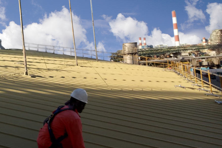 Roof Guardrails Petro Chmical Plant