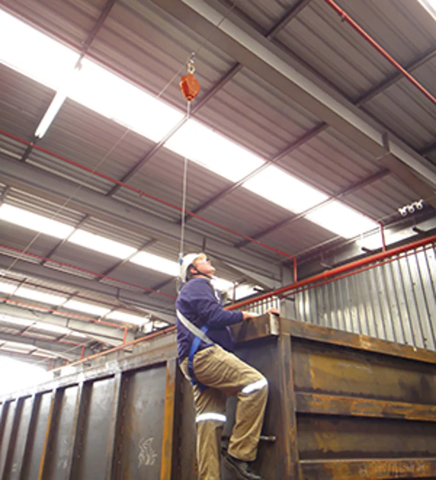 Wire Rope Slider Fall Protection Overhead Fall Protection - Kee Safety