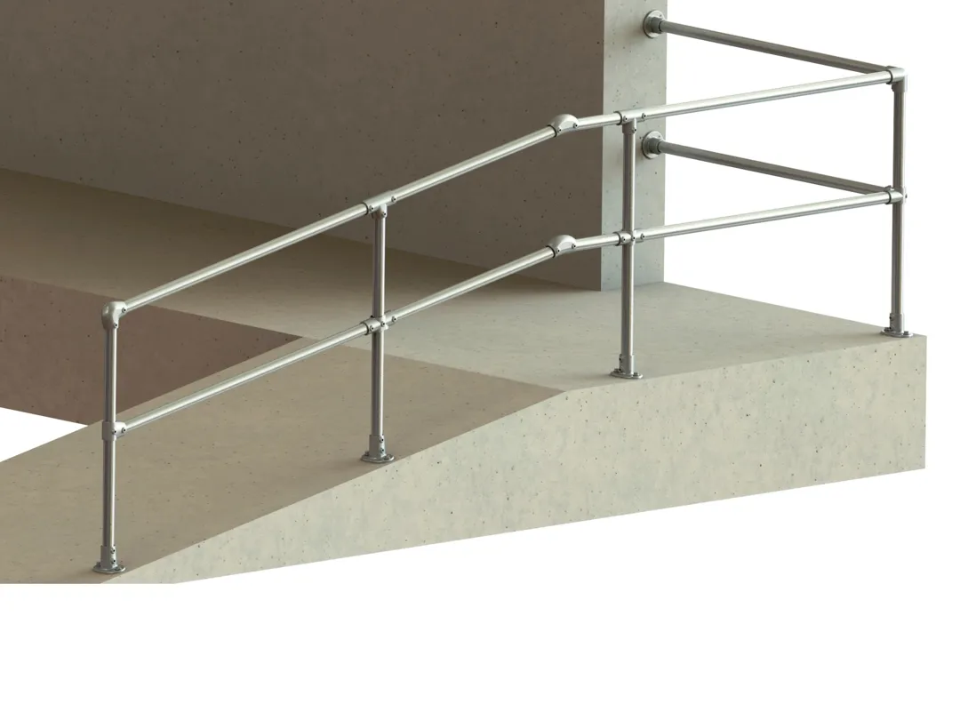 Knect Ramp Kee Klamp pre-assembled uprights for quicker and easier installation of ...