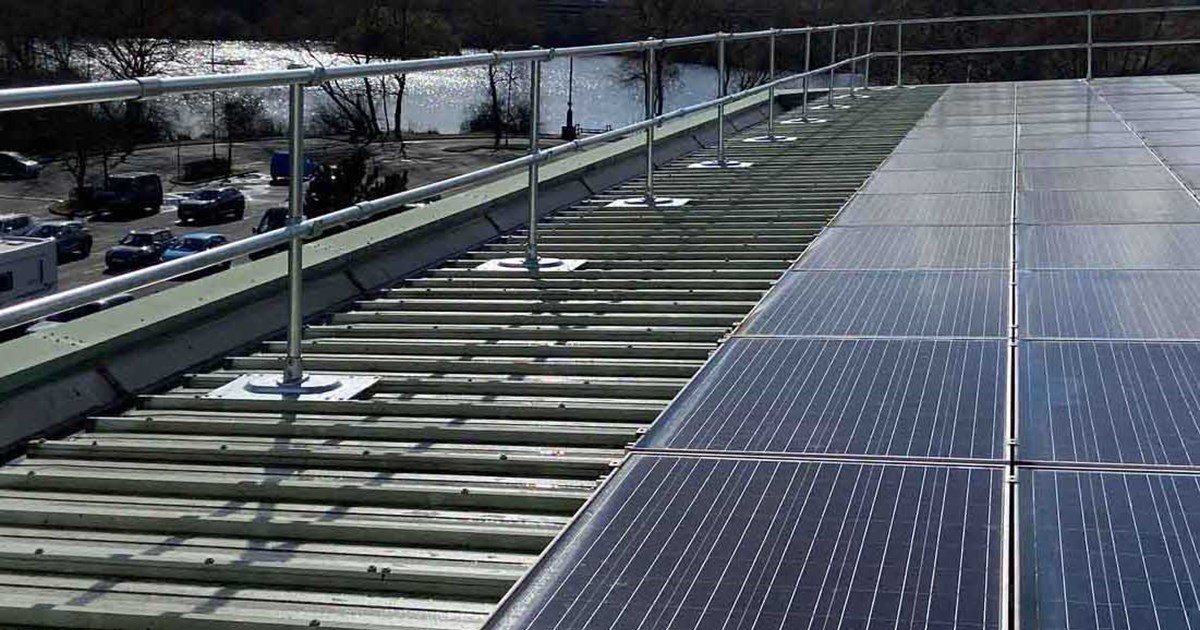 Fall Protection Solution for SnowDome's Solar Panel Installation - Kee ...