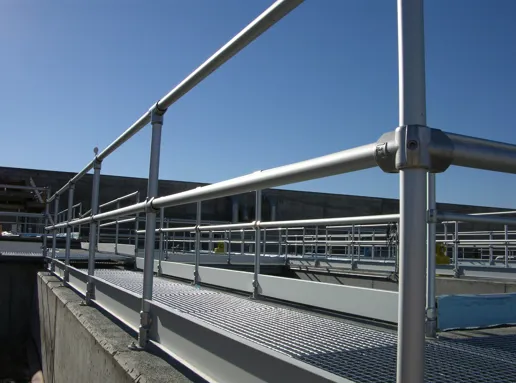 Safety Railing Systems for Water Treatment Plants - Kee Safety