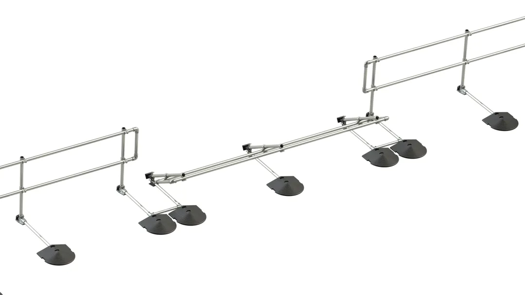 Moveable Edge Protection Kee Guard Folding Guardrail - Kee Safety