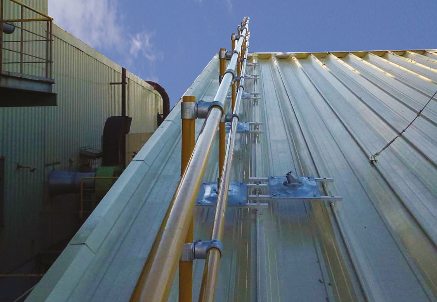 Roof Guardrail For Plant On Jurong Island