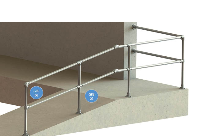 Handrail Uprights For Ramps