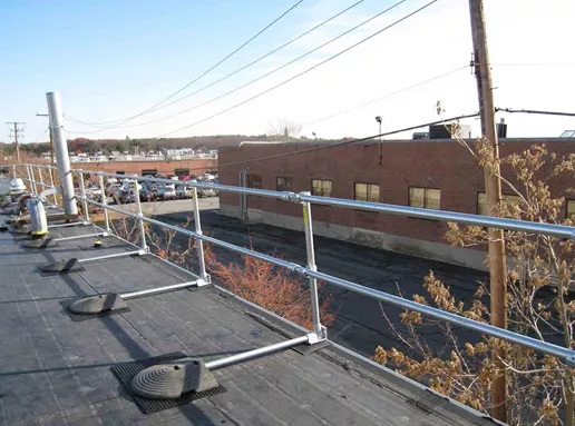 fall protection | roof fall protection | rooftop guardrail |edge protection