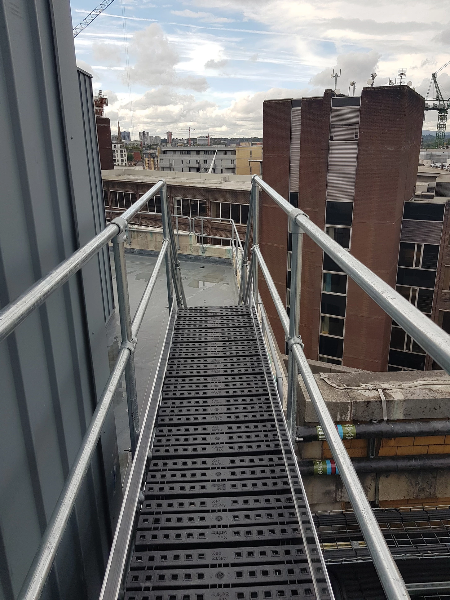 Kee Walk rooftop walkway with guardrail