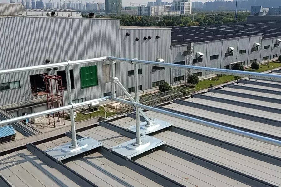 edge protection system | roof edge protection | guardrails on metal roof